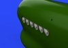 Eduard 648418 Tempest Mk. V exhaust stacks 1/48 EDUARD